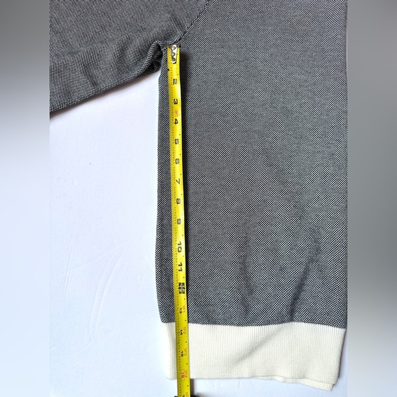 Brooks Brothers V-Neck PulloverSweater Men Navy and White Trim Sz Medium Cotton - Picture 8 of 9